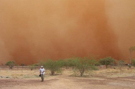 Heavy winds and dust sweep Iran